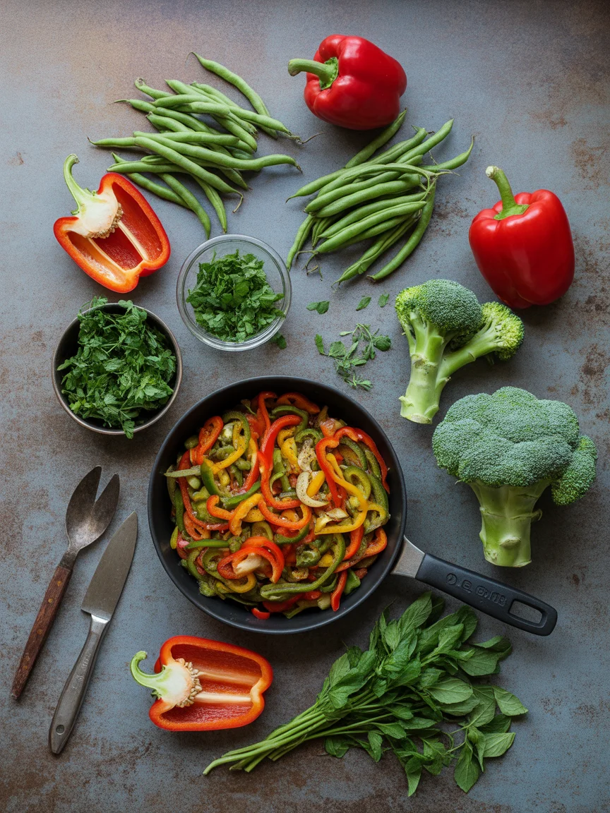 Sizzling Chicken and Vegetables Skillet for a Quick Dinner