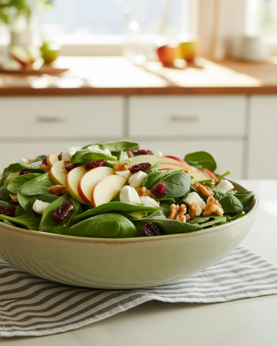spinach and apple salad recipe
