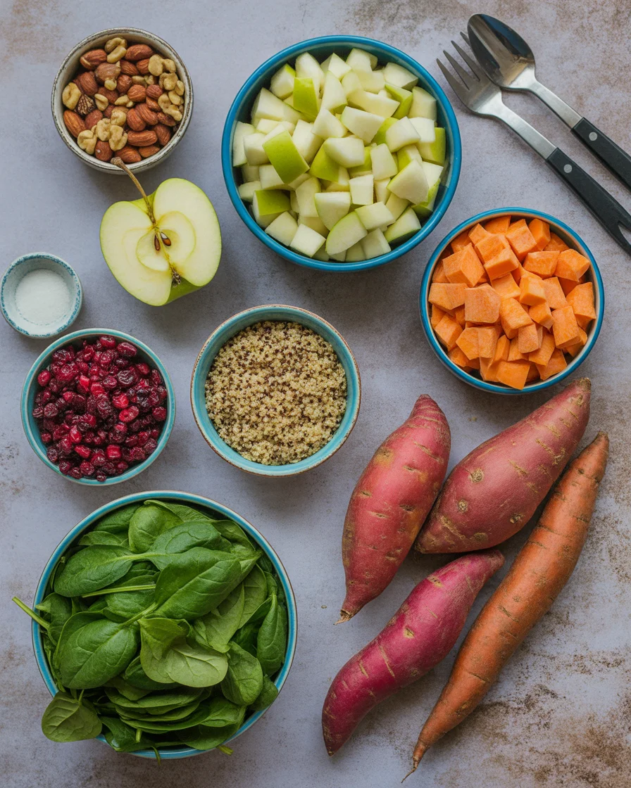 Harvest Quinoa Salad with Roasted Sweet Potatoes