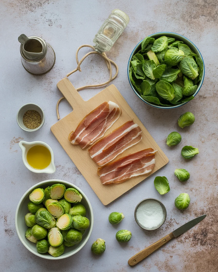 Roasted Brussels Sprout and Prosciutto Caesar Salad 9 brussels sprout caesar salad