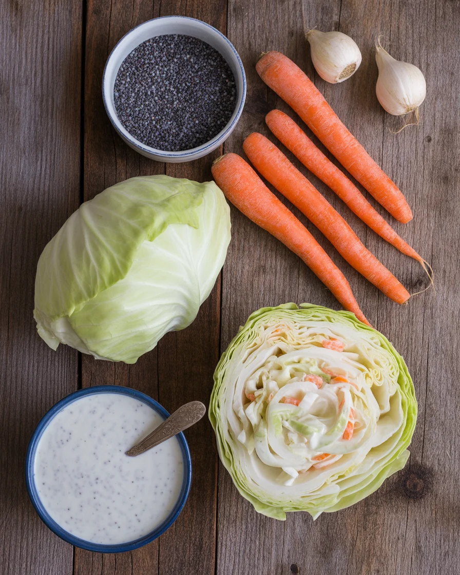 creamy poppyseed coleslaw