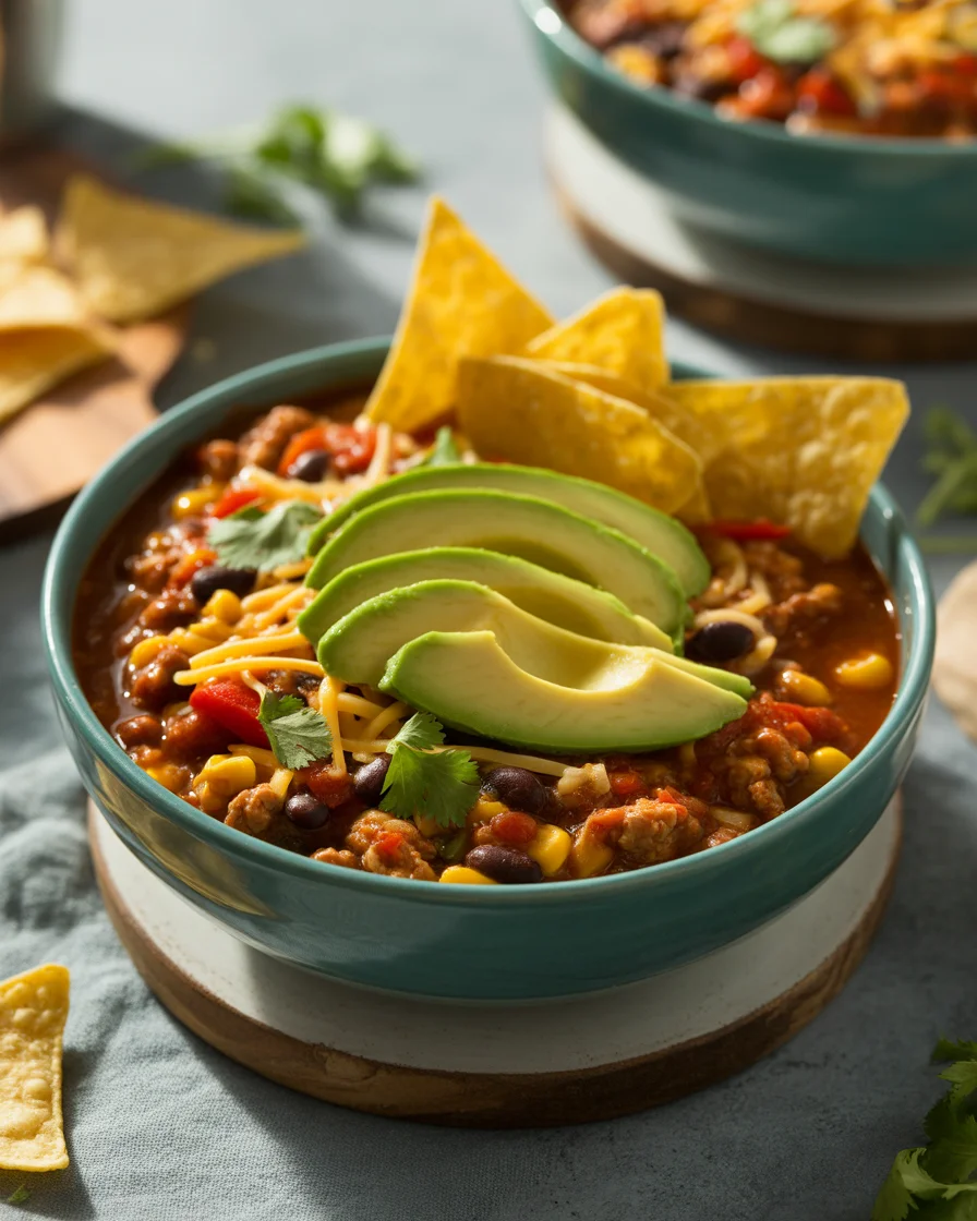 Healthy Black Bean and Turkey Chili 7 healthy turkey chili