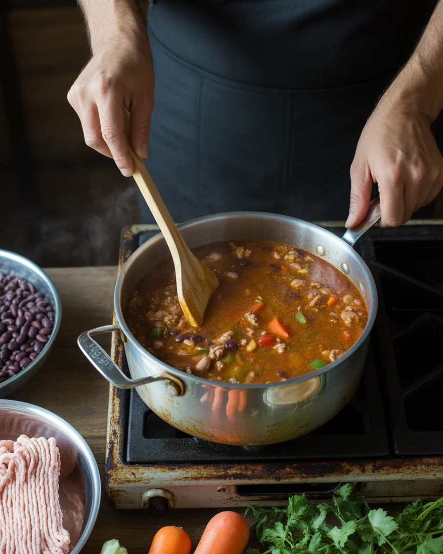 Healthy Black Bean and Turkey Chili 8 healthy turkey chili