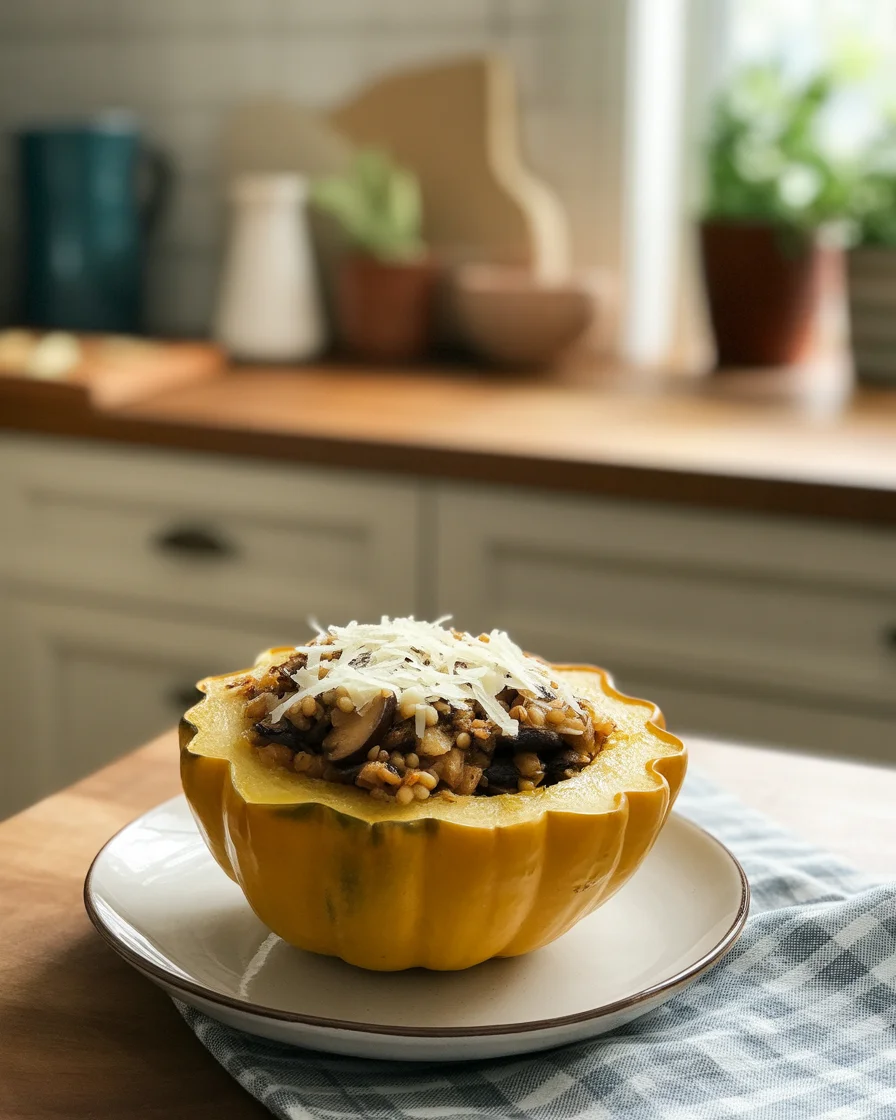 Turkey Stuffed Acorn Squash
