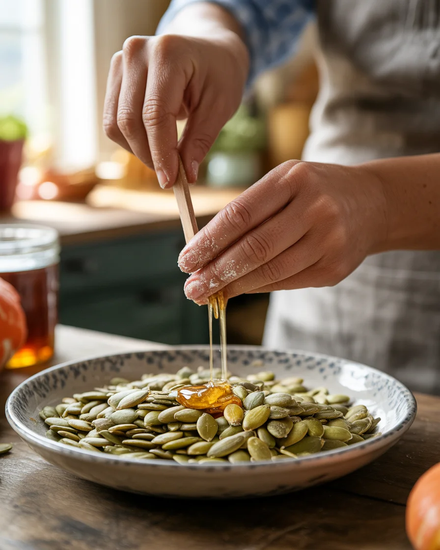 Honey Roasted Pumpkin Seeds with Sea Salt
