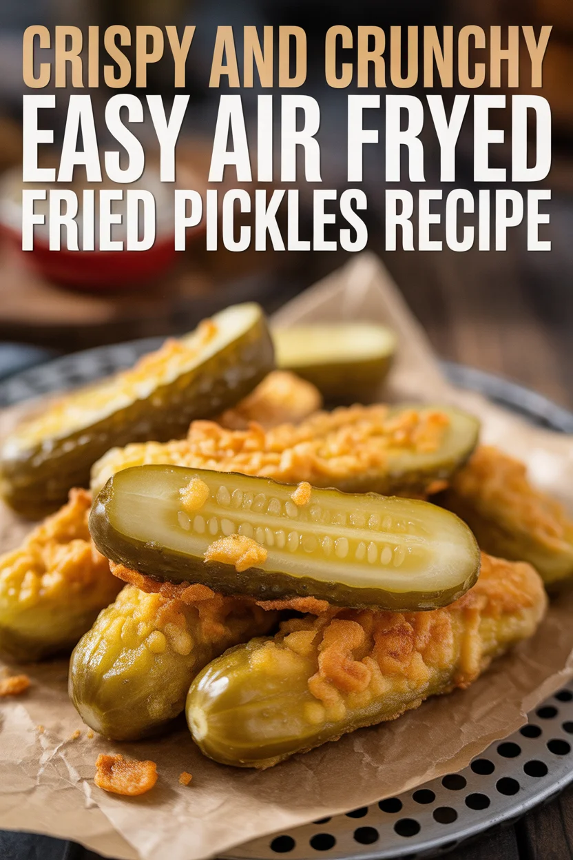 Crispy and Crunchy Easy Air Fryer Fried Pickles Recipe
