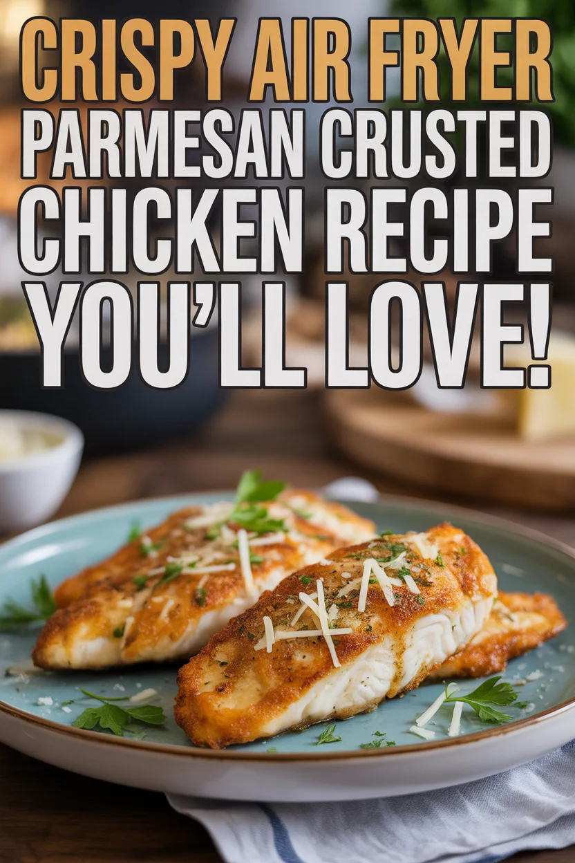 Crispy Air Fryer Parmesan Crusted Chicken Recipe