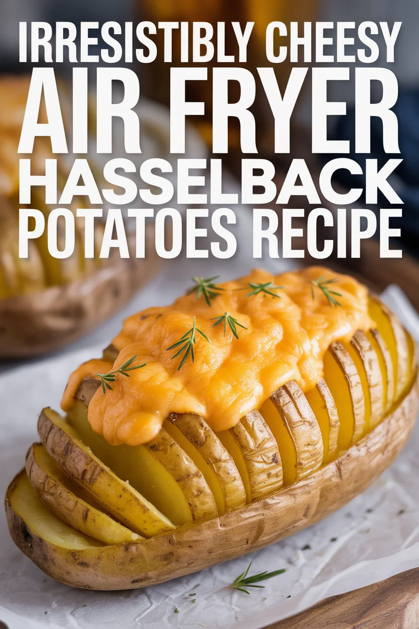 Cheesy Air Fryer Hasselback Potatoes