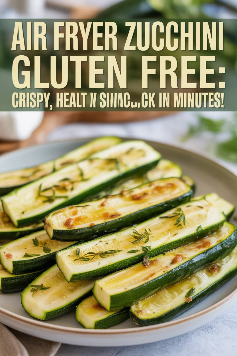 Air Fryer Zucchini - Gluten Free: Crispy, Healthy Snack in Minutes!