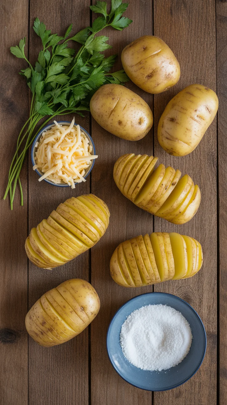 Irresistibly Cheesy Air Fryer Hasselback Potatoes Recipe