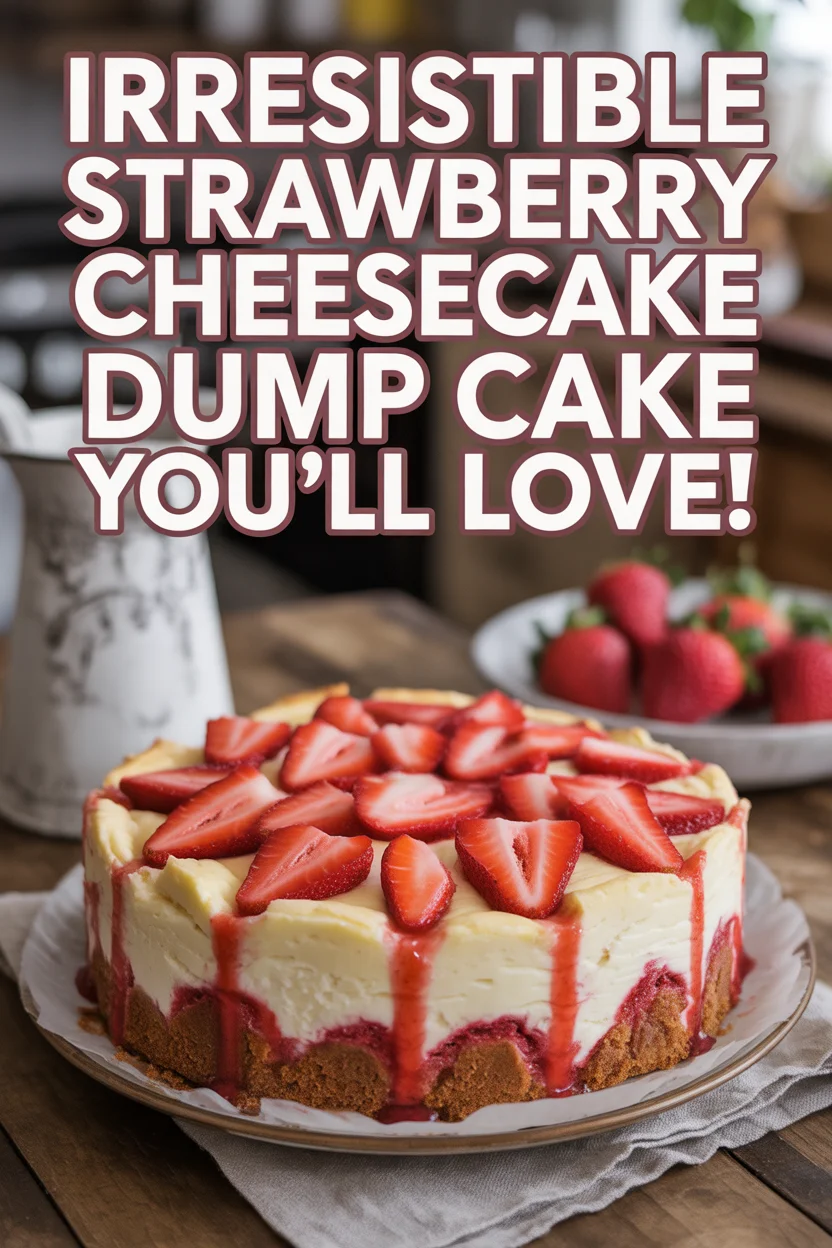 Strawberry Cheesecake Dump Cake