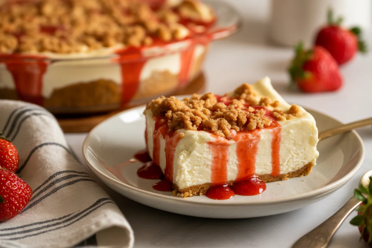 Irresistible Strawberry Cheesecake Dump Cake You’ll Love!