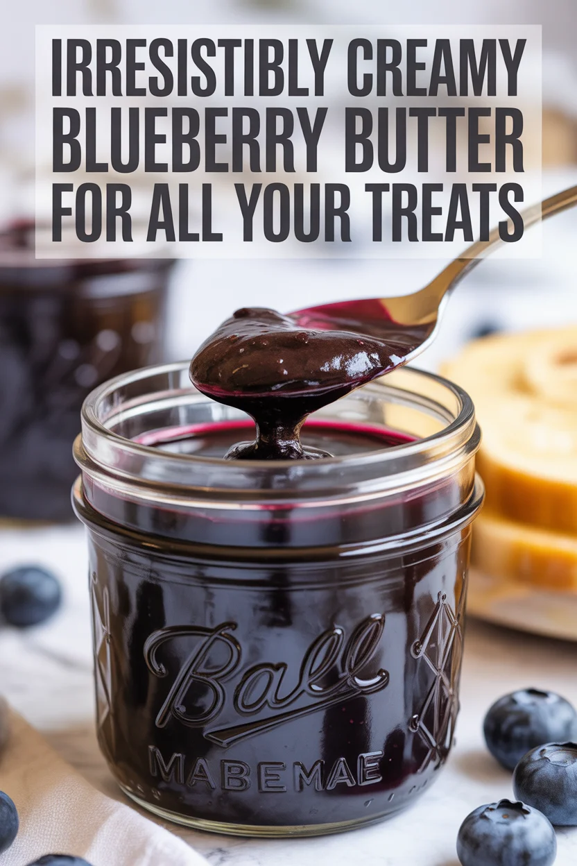 Irresistibly Creamy Blueberry Butter for All Your Treats