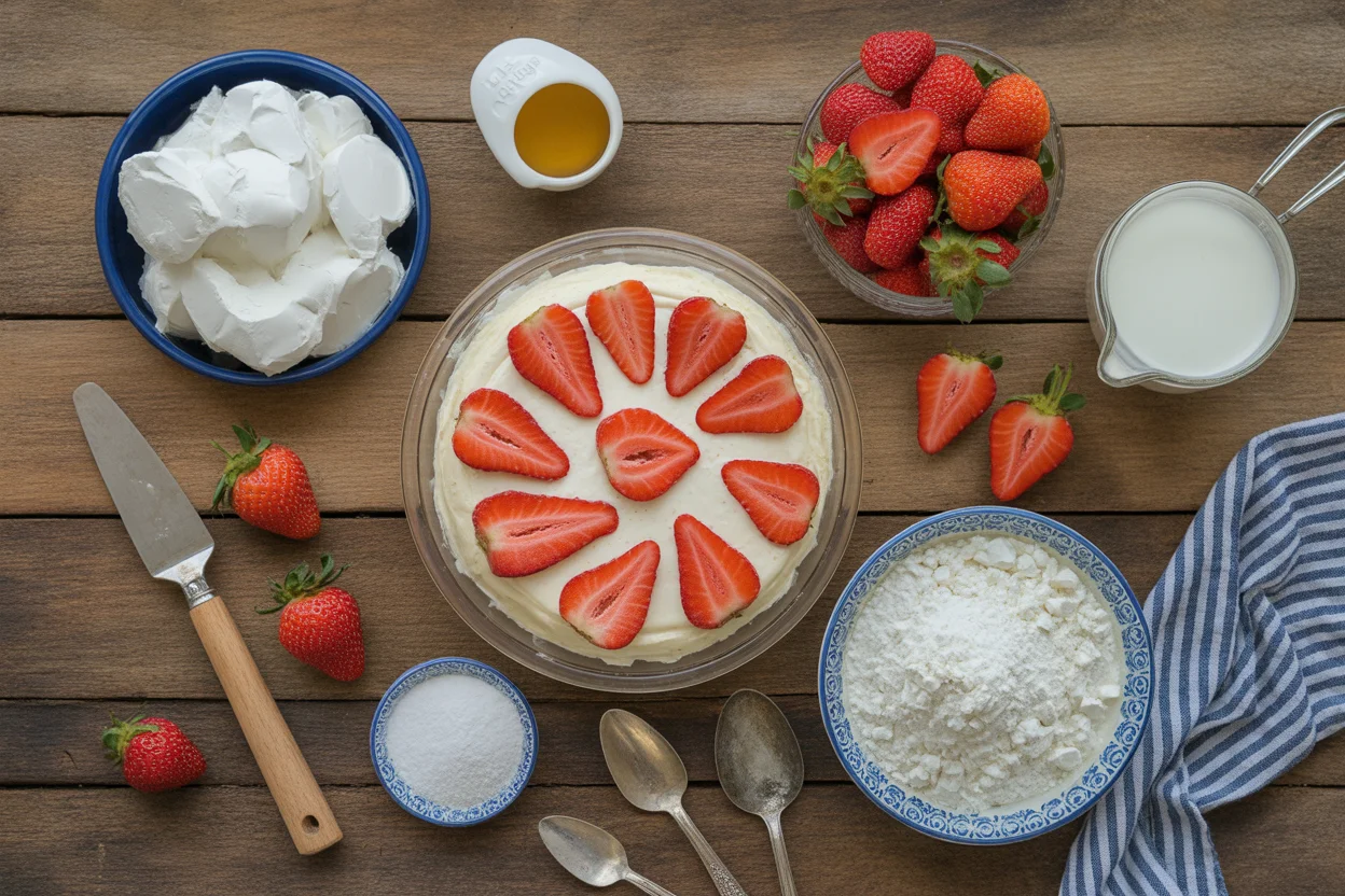 Irresistible Strawberry Cheesecake Dump Cake You’ll Love!
