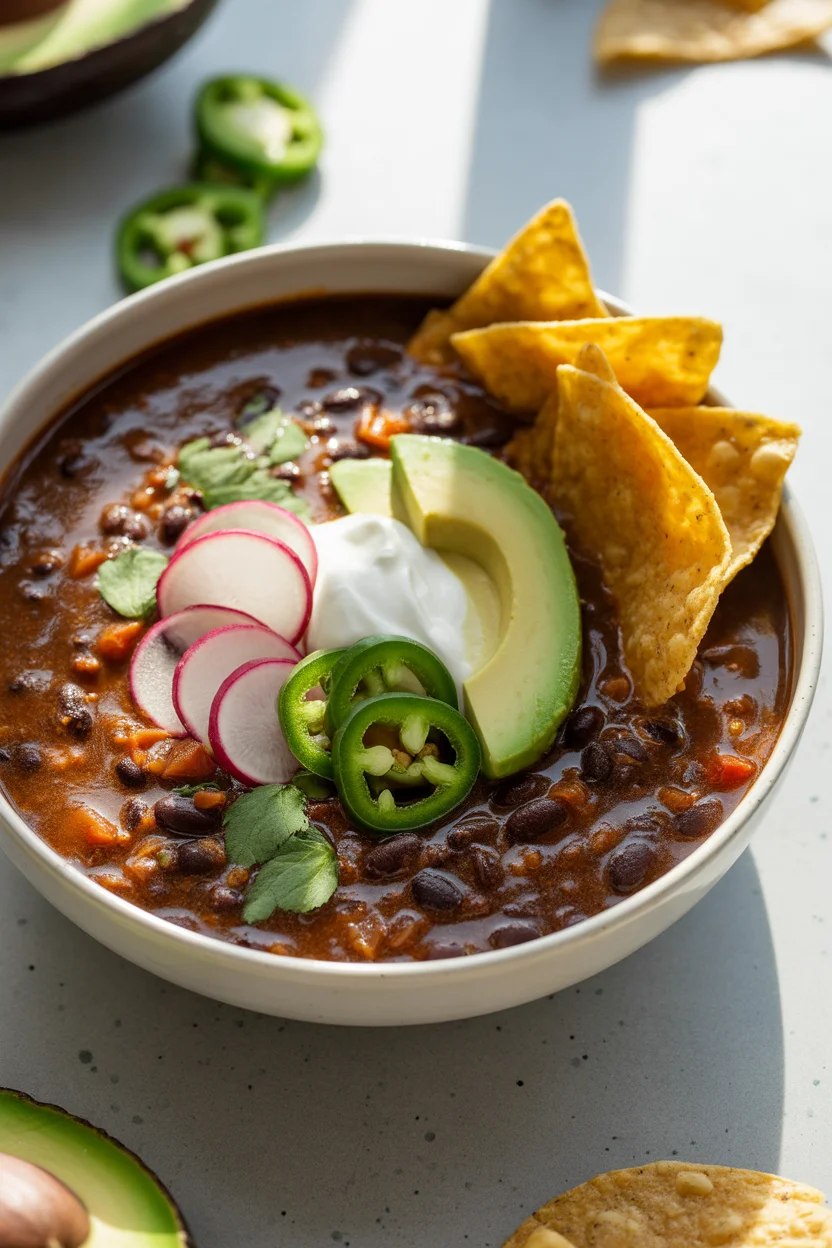 spicy black bean soup