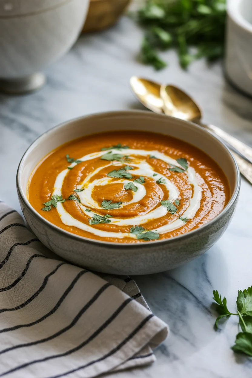 Roasted Carrot and Ginger Soup