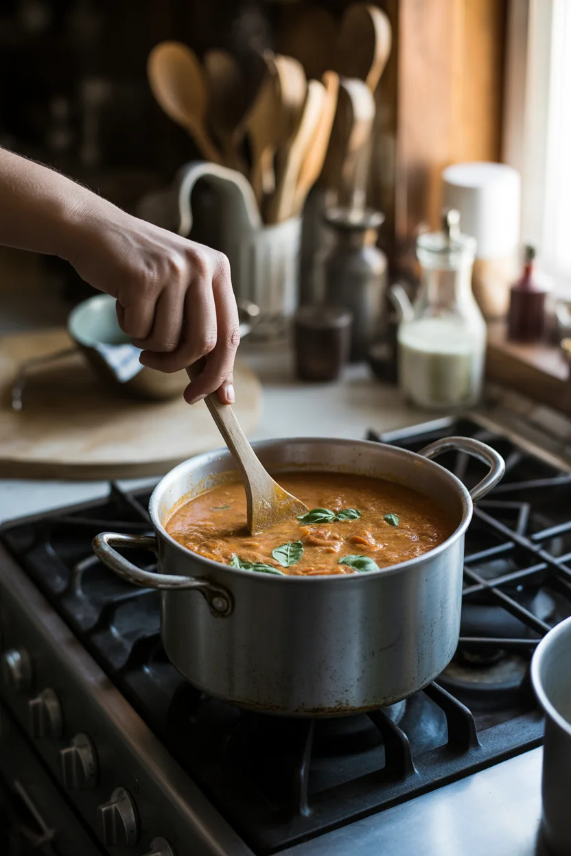 roasted tomato basil soup