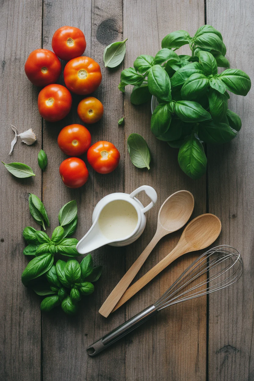 Creamy Roasted Tomato and Basil Soup