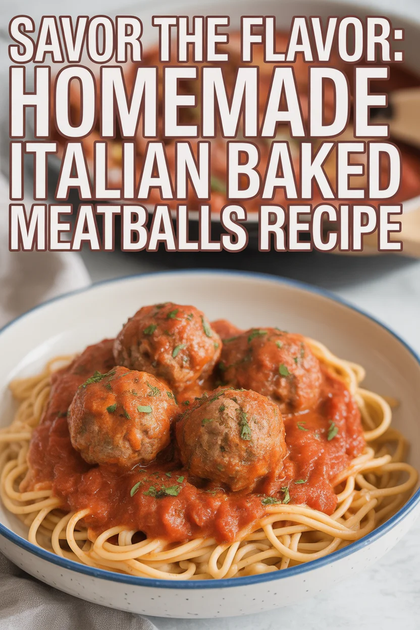 Italian Baked Meatballs