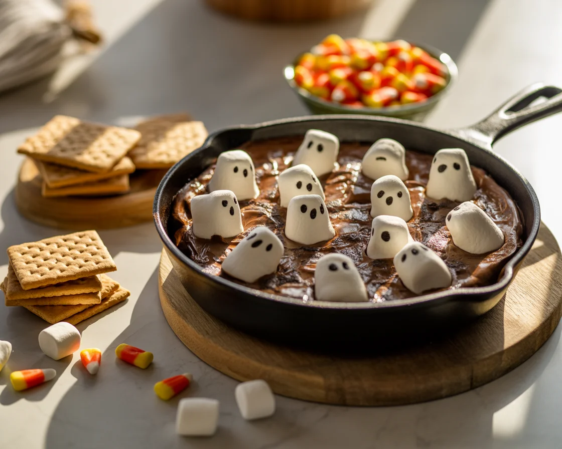 Spook-tacular Ghost S'mores Dip to Delight Your Halloween Party