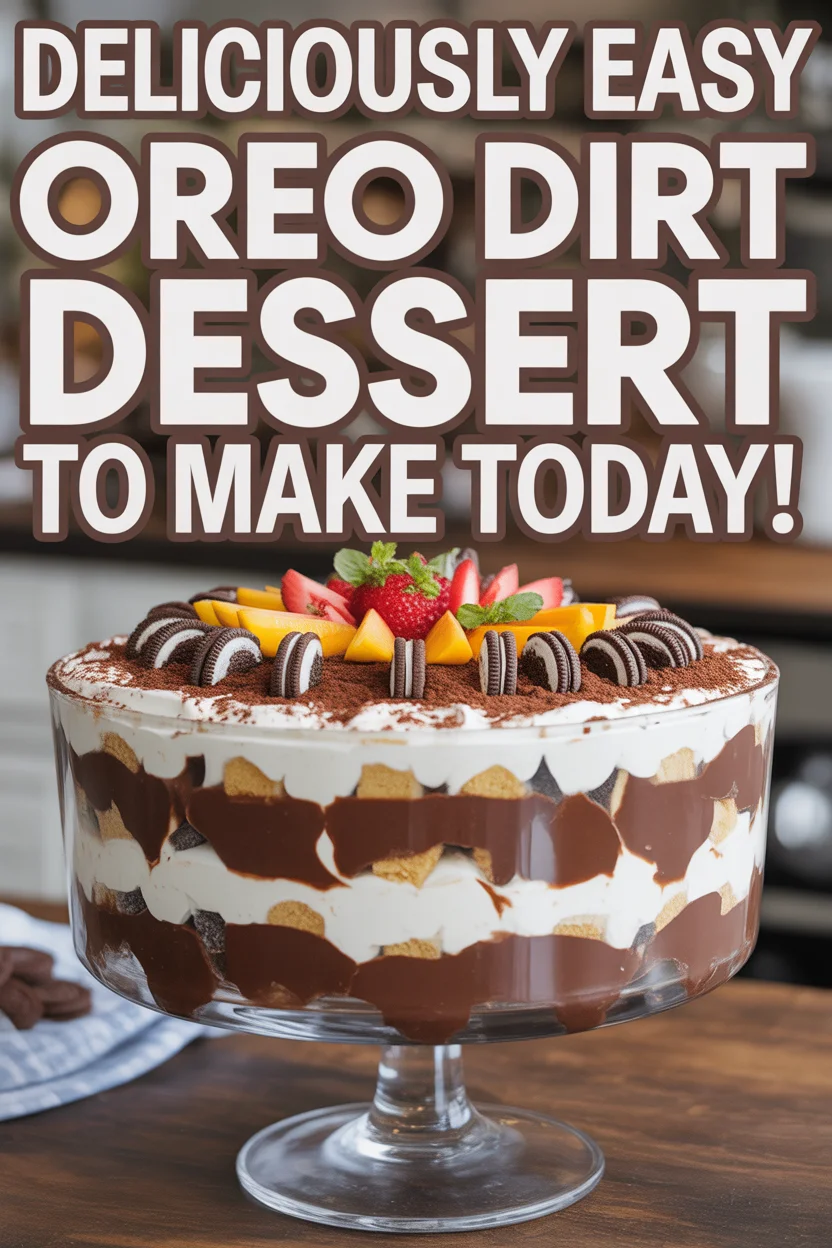 Deliciously Easy Oreo Dirt Dessert to Make Today!