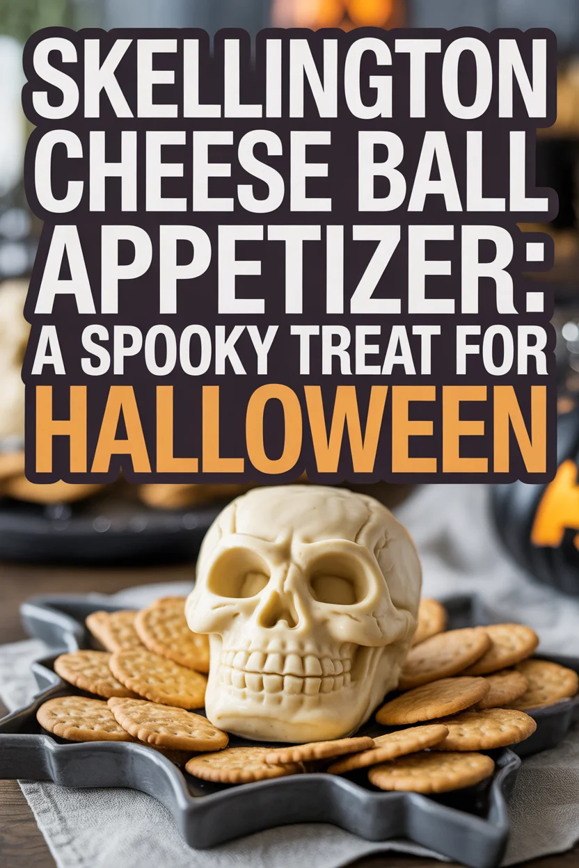Skellington Cheese Ball Appetizer: A Spooky Treat for Halloween