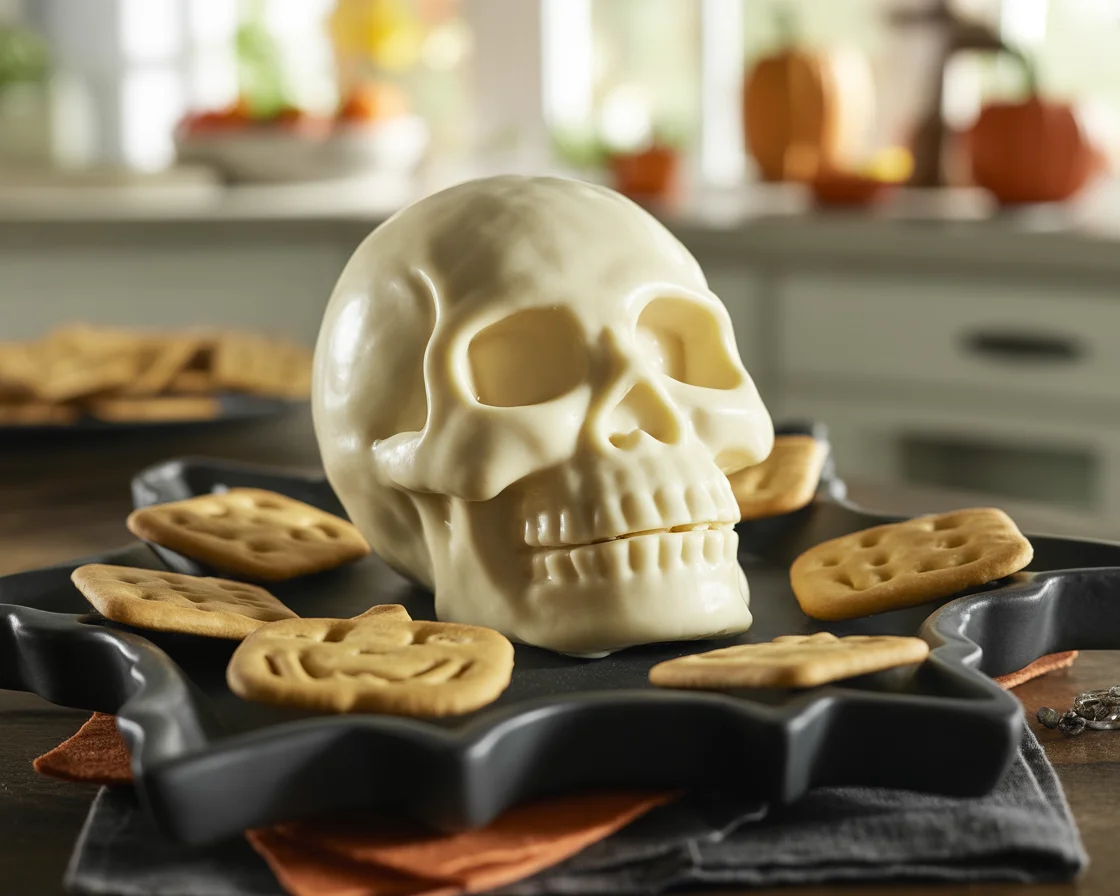 Skellington Cheese Ball Appetizer: A Spooky Treat for Halloween