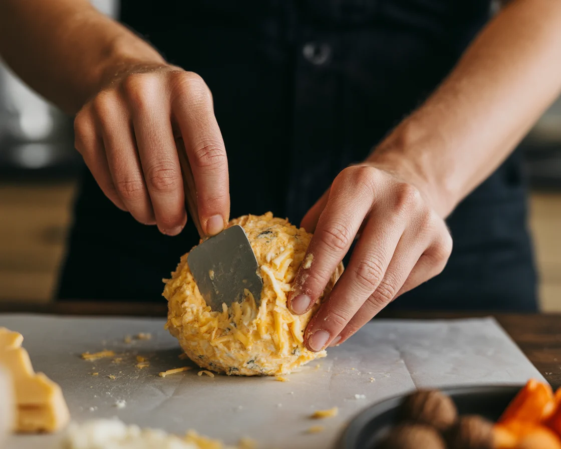 Skellington Cheese Ball Appetizer