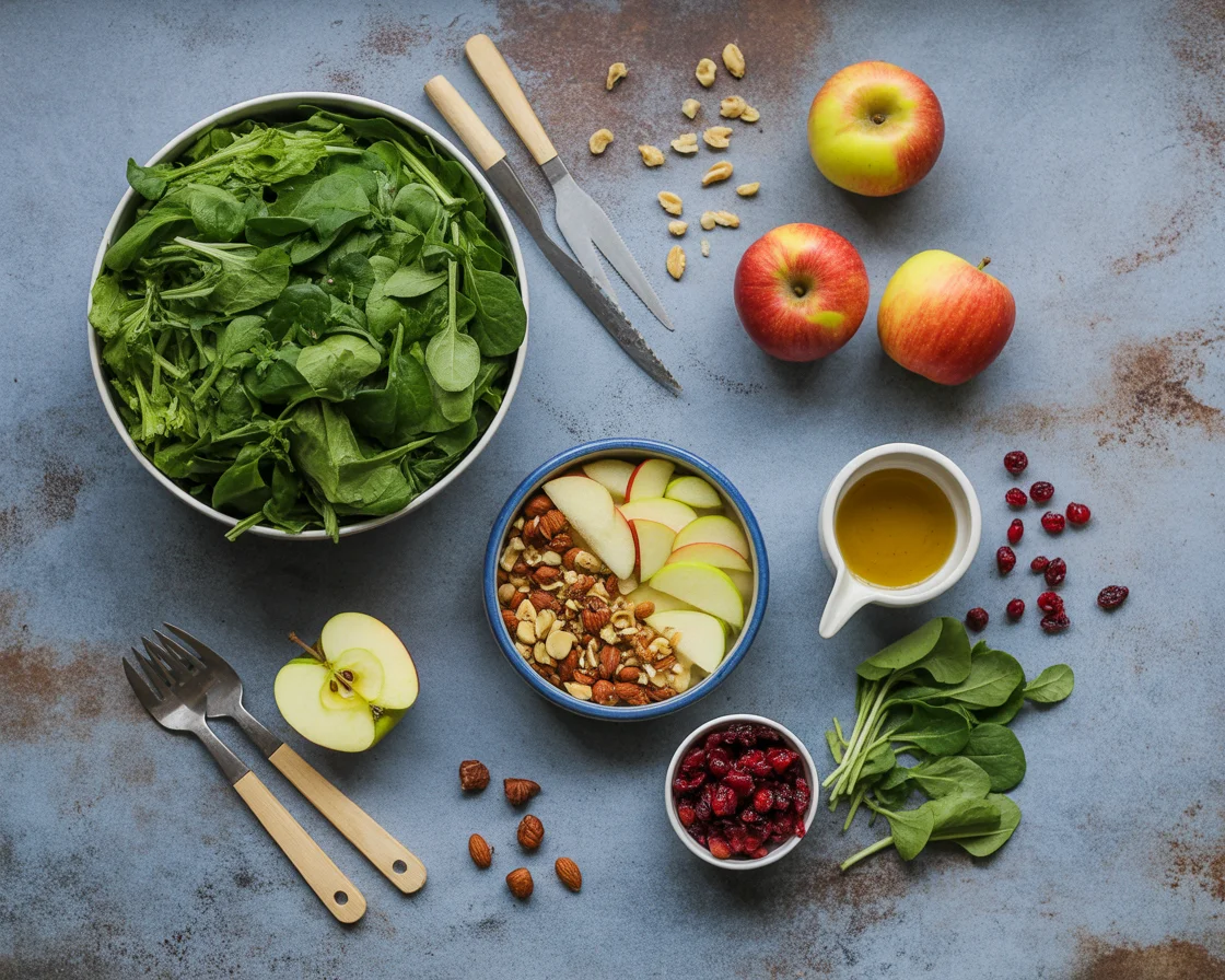 Delicious Autumn Chopped Salad with Warm Roasted Veggies