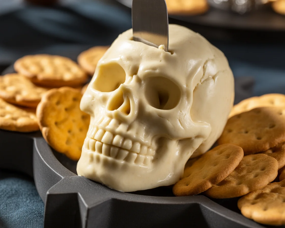 Skellington Cheese Ball Appetizer