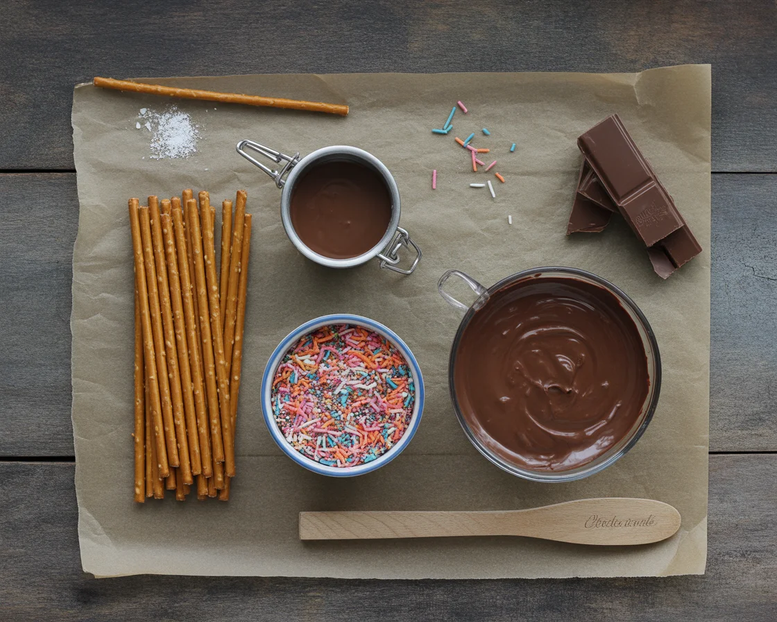 Easy Halloween Chocolate Pretzel Spider Webs