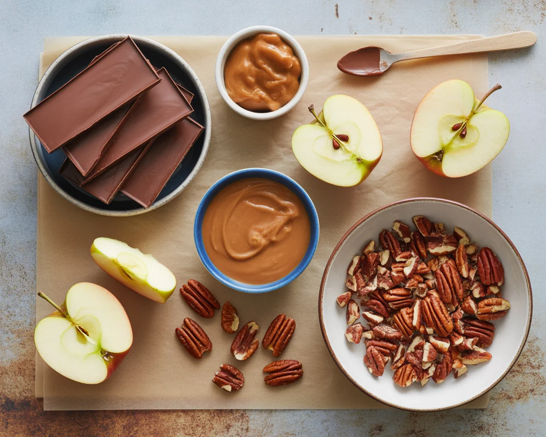 Deliciously Easy Caramel Apple Slices with Chocolate Drizzle