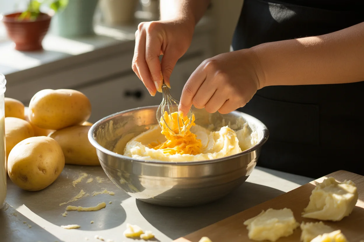 Mashed Potato Cheese Puffs