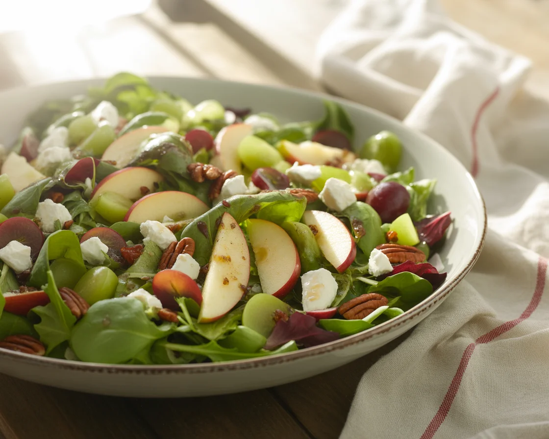 Autumn Spinach and Goat Cheese Salad