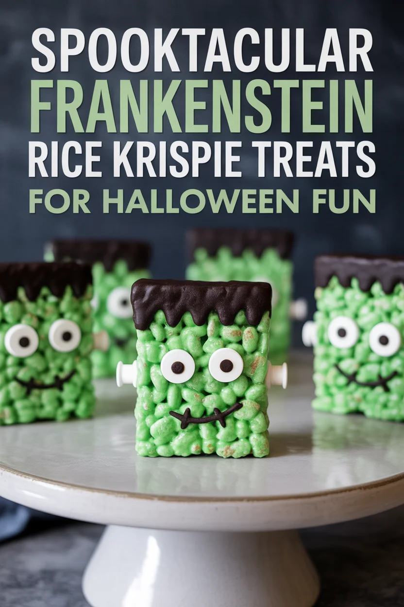Frankenstein Rice Krispie Treats