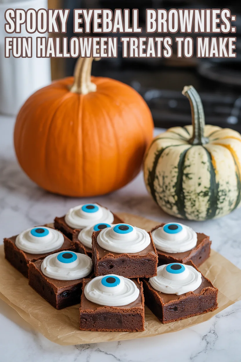 Eyeball Brownies (bonbons végétariens)