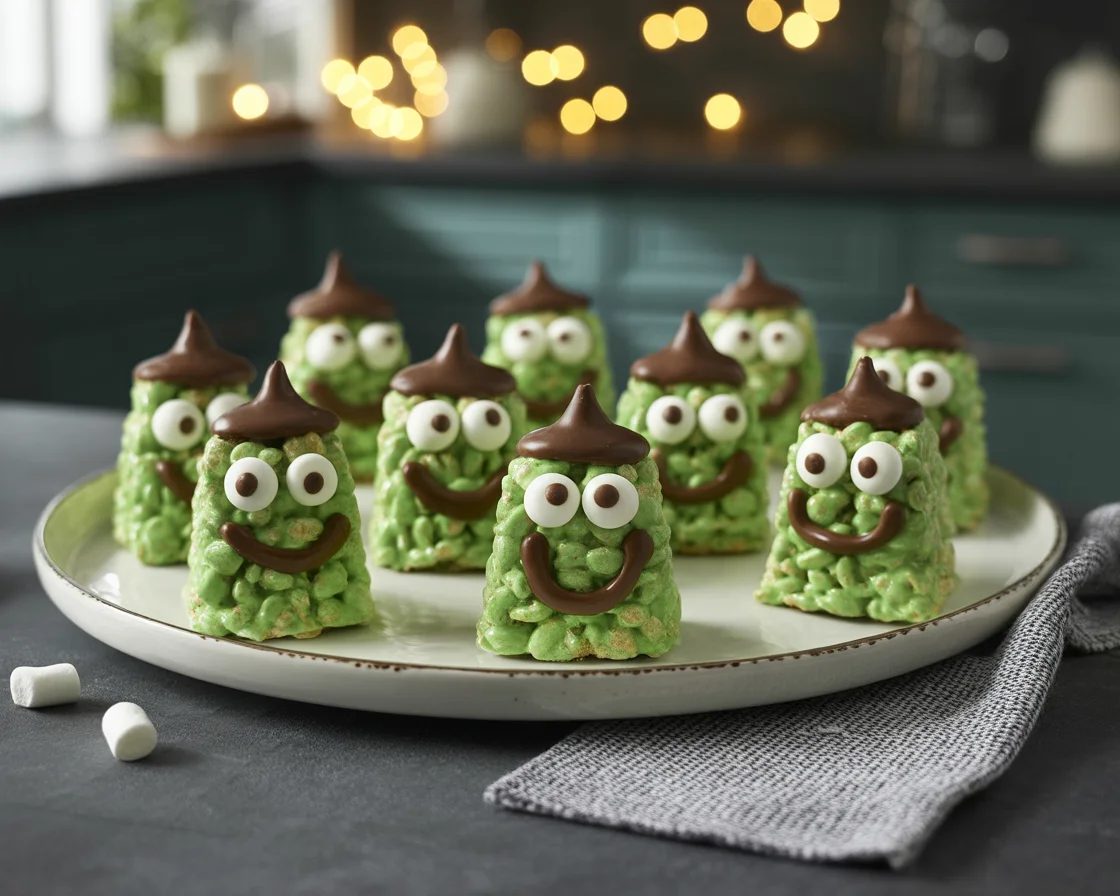 Spooktacular Frankenstein Rice Krispie Treats for Halloween Fun