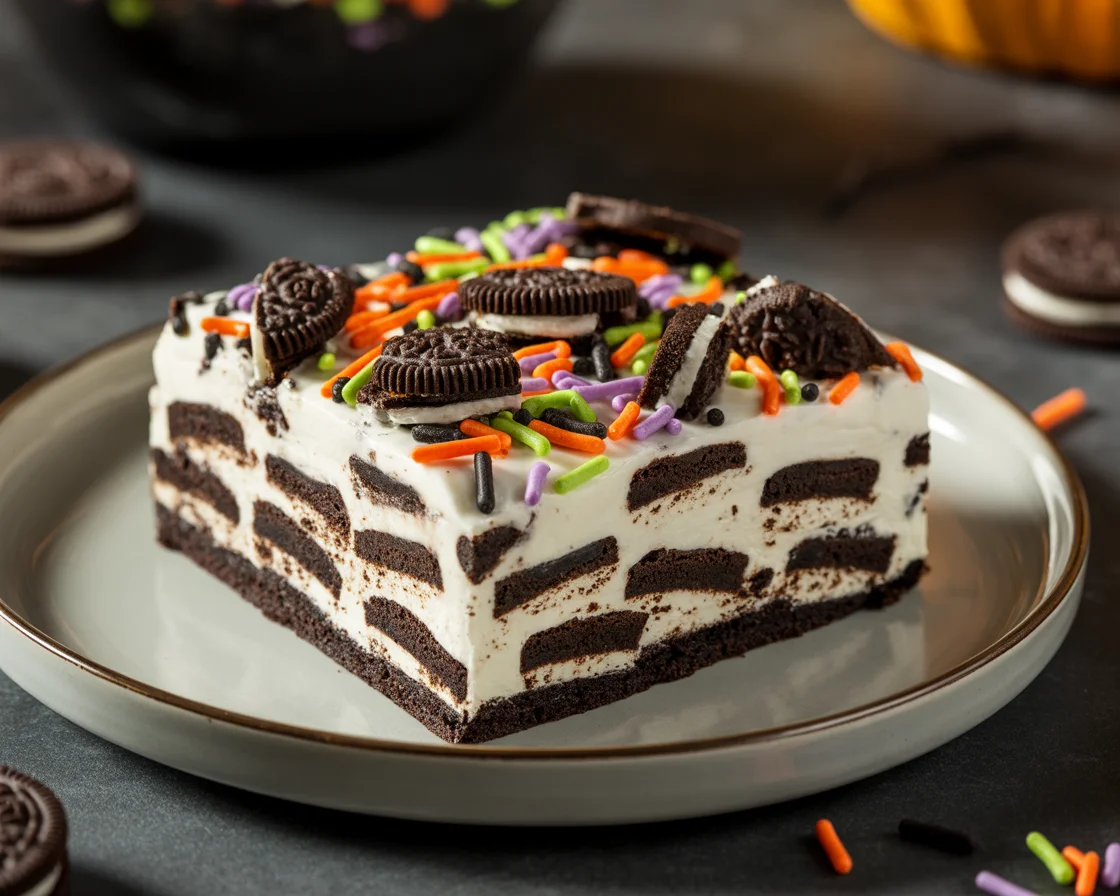 Deliciously Easy Halloween Oreo Cake Bars for a Spooktacular Treat
