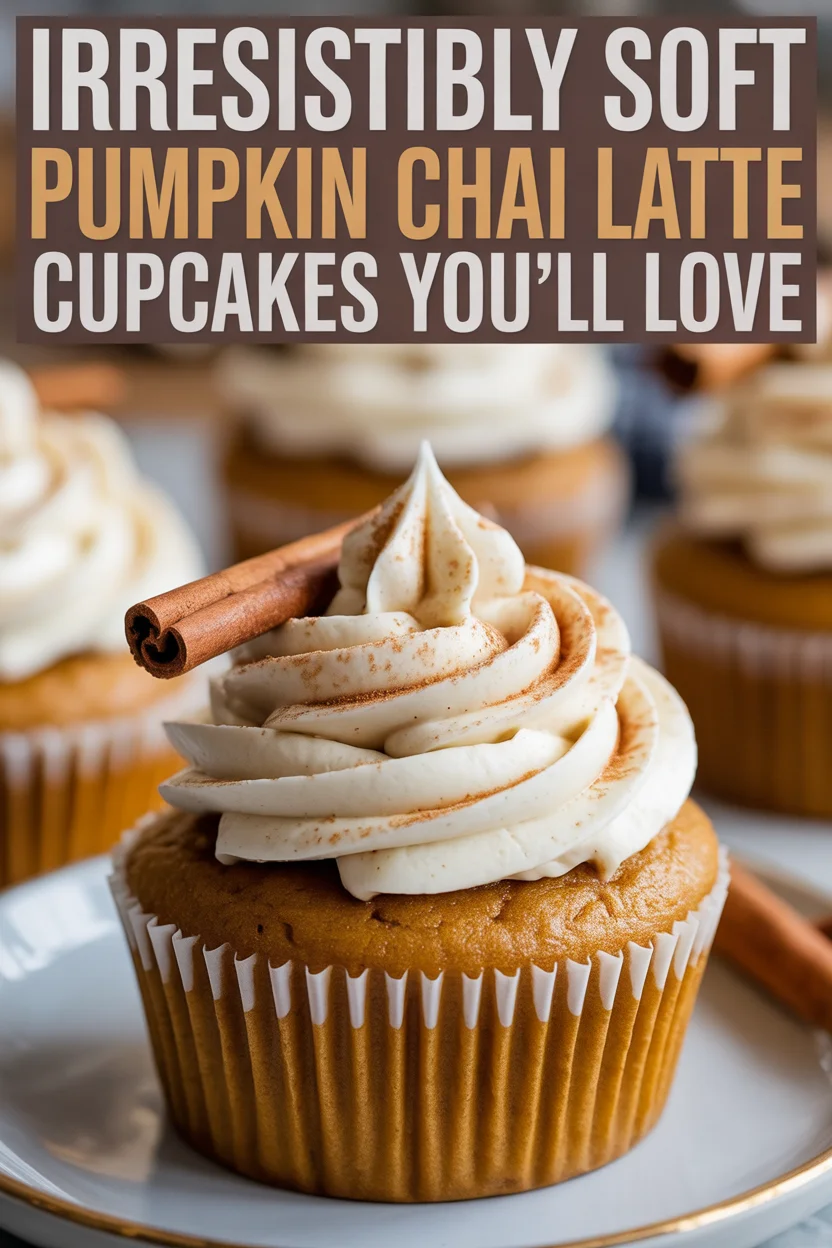 Irresistibly Soft Pumpkin Chai Latte Cupcakes You'll Love