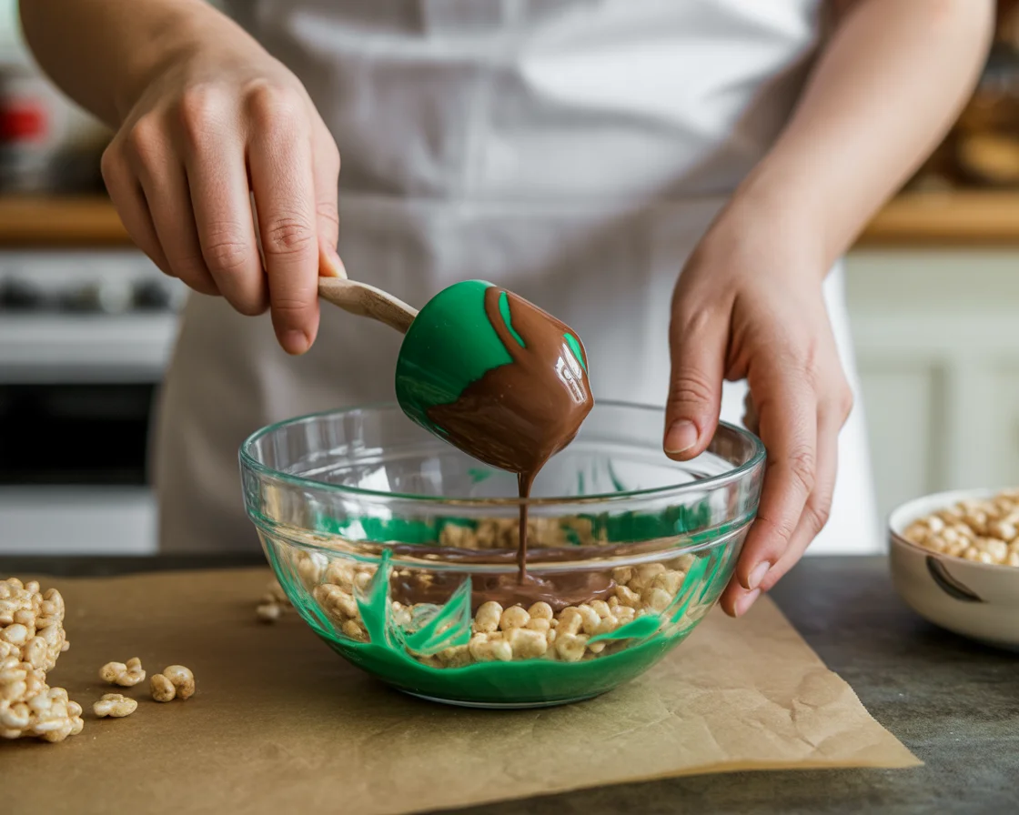 Frankenstein Rice Krispie Treats