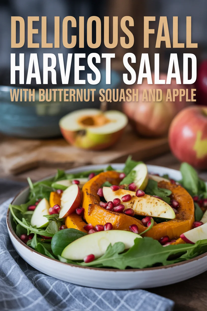 Delicious Fall Harvest Salad with Butternut Squash and Apple