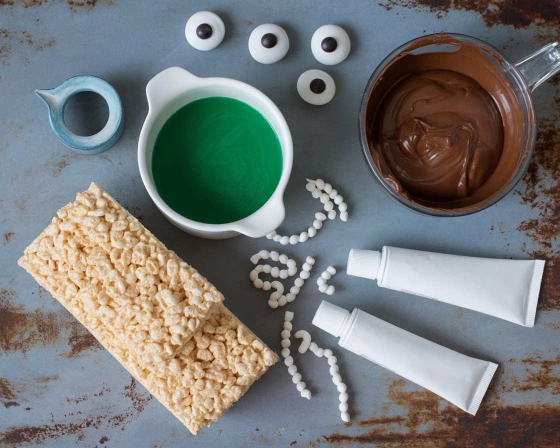 Frankenstein Rice Krispie Treats