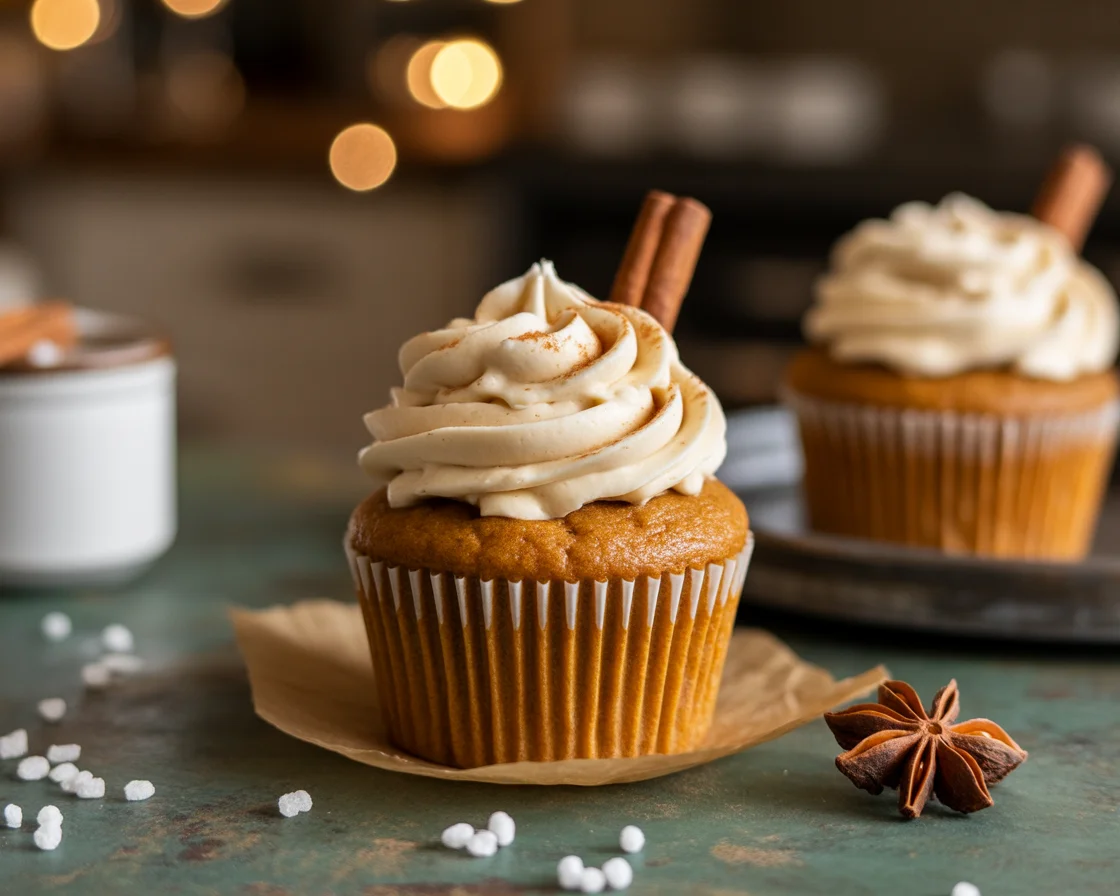 Pumpkin Chai Latte Cupcakes