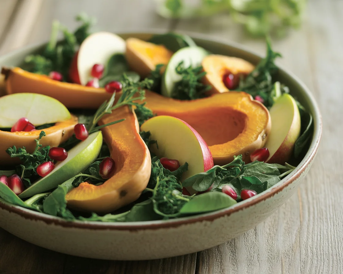 Fall Harvest Salad with Butternut Squash and Apple