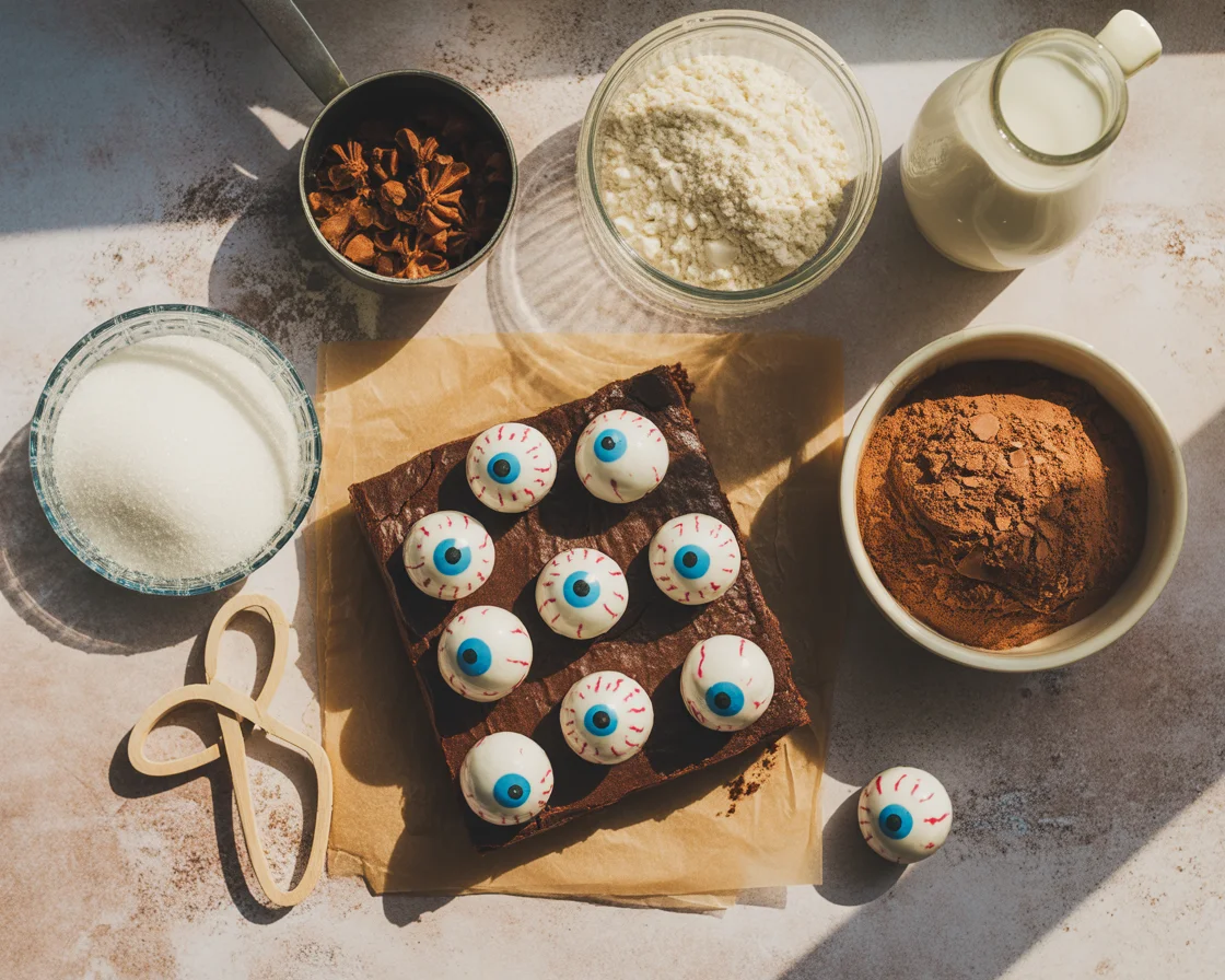 Eyeball Brownies (bonbons végétariens)