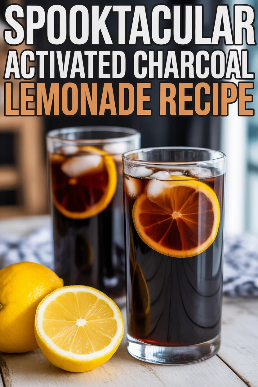 Activated Charcoal Halloween Lemonade