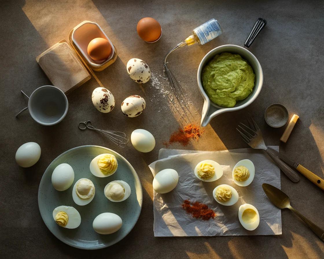 Spooky Halloween Deviled Eggs