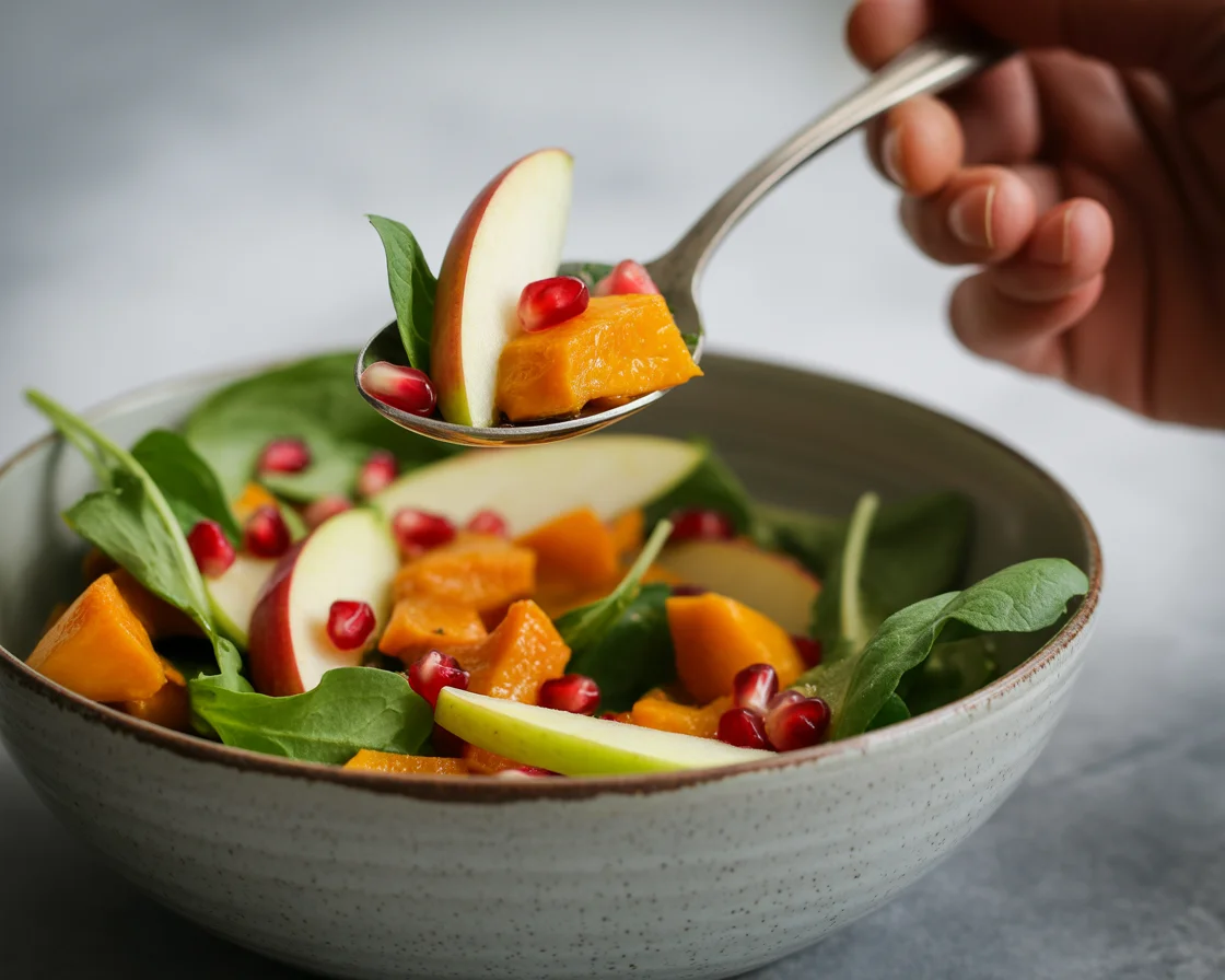 Fall Harvest Salad with Butternut Squash and Apple