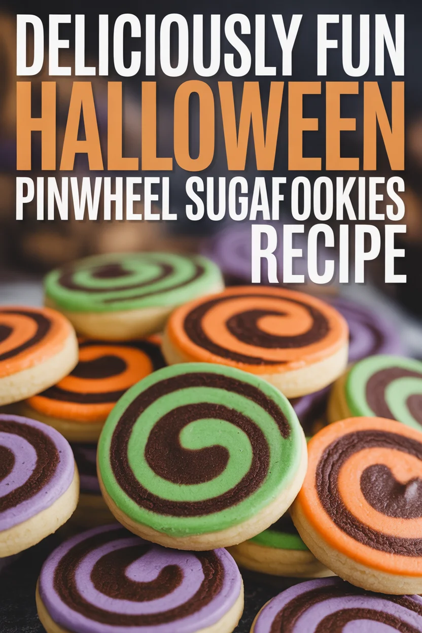 Halloween Pinwheel Sugar Cookies