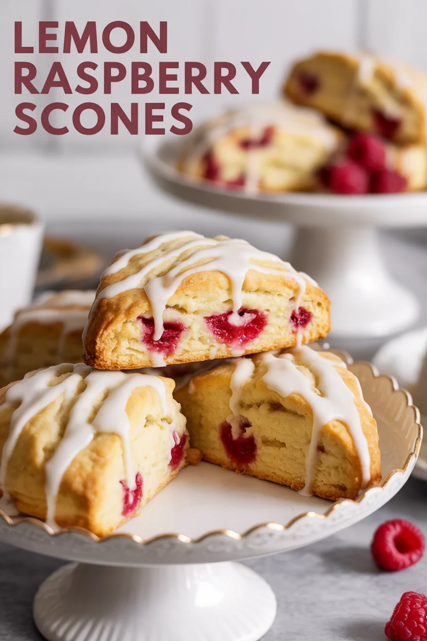 Lemon Raspberry Scones
